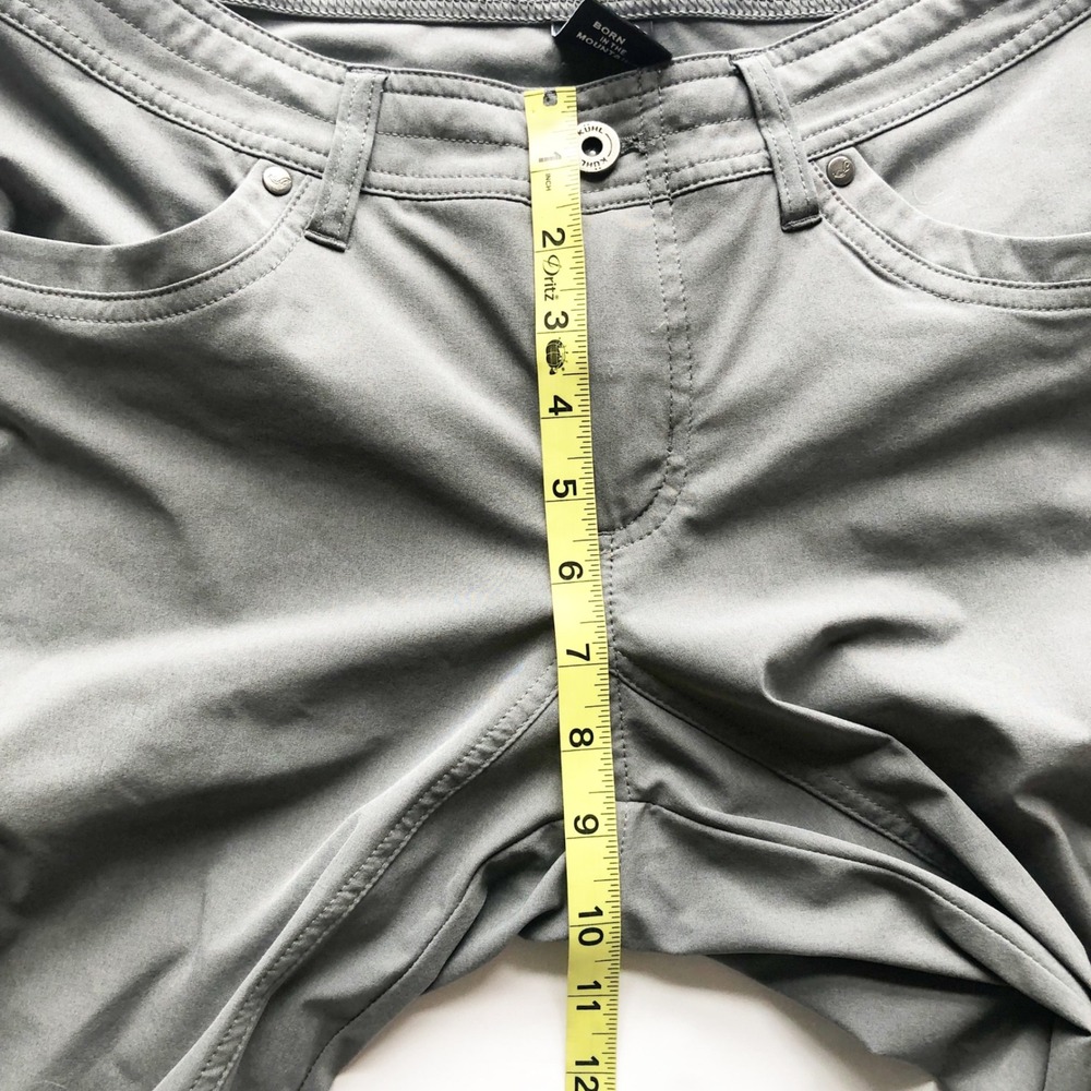 Kuhl Pants Womens 8 Freeflex Roll-Up Gray Cargo Hiking Convertible Capri - Picture 10 of 11